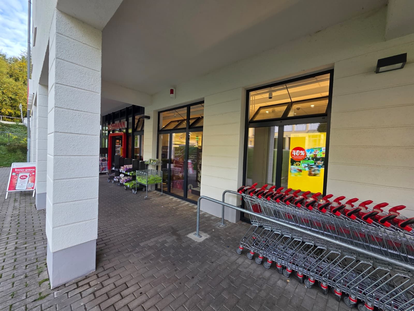 Rossmann-Markt in Thalheim, Eingangsbereich